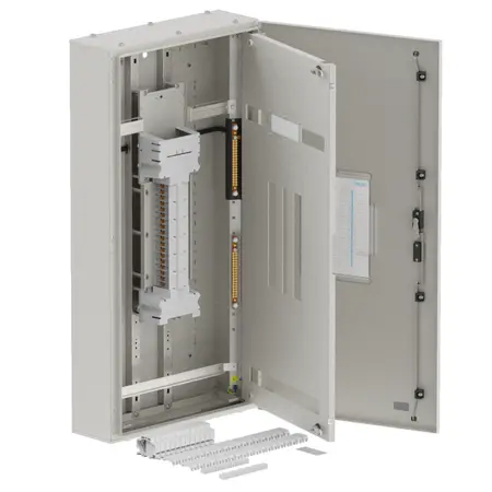 DB, apex+, 36Pole,250A Direct Twin,8 Mod+26 Mod, grey,1200x600x200mm