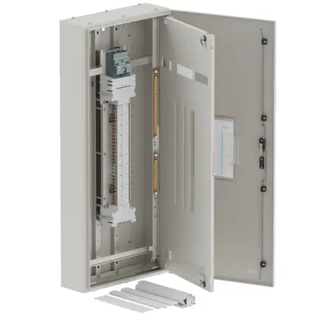 DB, apex+, 36/18Pole, 160A MCCB Twin, 8 Modules, grey, 1400x600x200mm