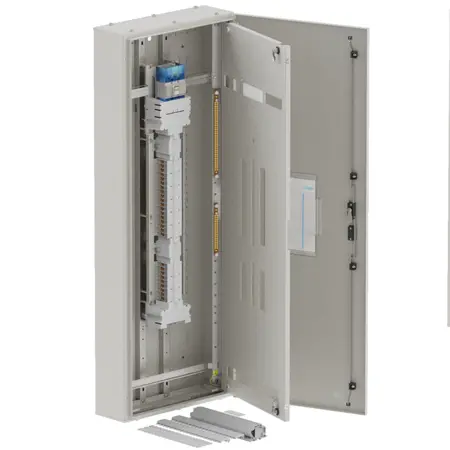 DB, apex+, 36/18Pole, Meter, 250A Isolator Twin, 8 Modules, grey,1400x600x200mm