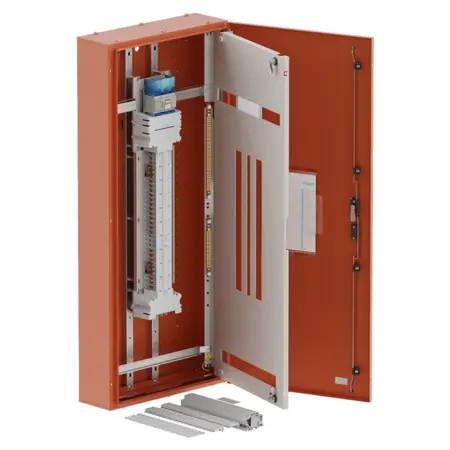DB, apex+, 36/18Pole, 250A Isolator Twin,8 Modules,orange,1400x600x200mm