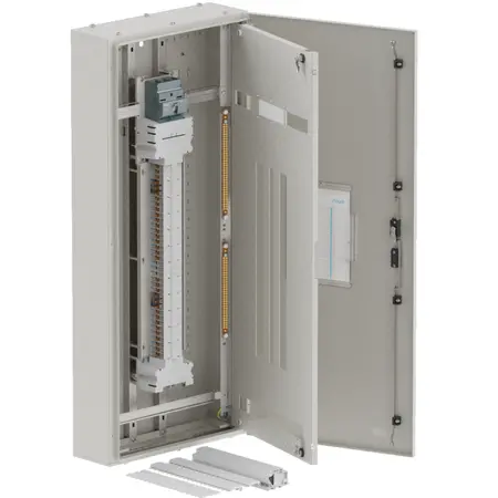 DB, apex+, 36/30Pole,200A MCCB Twin, 8 Modules, grey, 1400x600x200mm