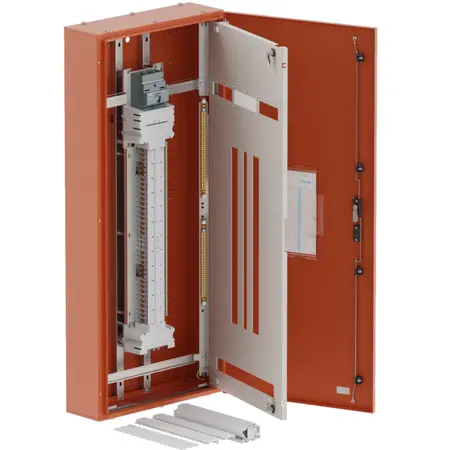 DB, apex+, 36/30Pole,200A MCCB Twin, 8 Modules, orange, 1400x600x200mm