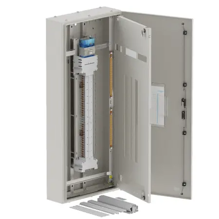 DB, apex+, 36/30Pole,250A Isolator Twin, 8 Modules, grey, 1400x600x200mm
