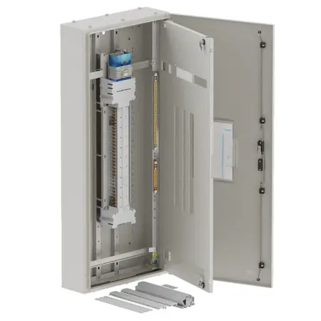 DB, apex+, 42/12Pole,160A Isolator Twin, 8 Modules, grey, 1400x600x200mm