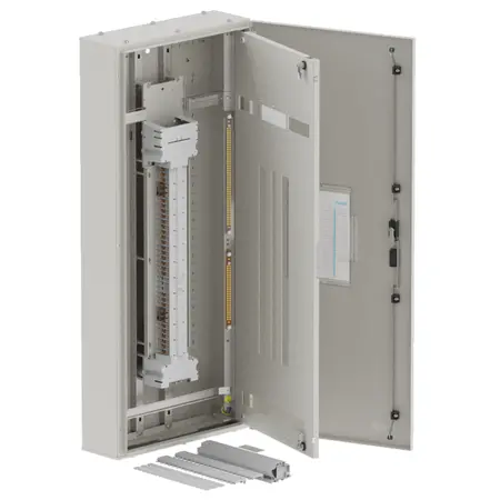 DB, apex+, 42/24Pole,250A Direct Twin, 8 Modules, grey, 1400x600x200mm