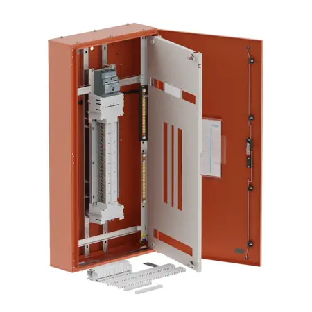DB, apex+, 48Pole, 160A MCCB Twin,8 Mod+26 Mod,orange,1200x600x200mm