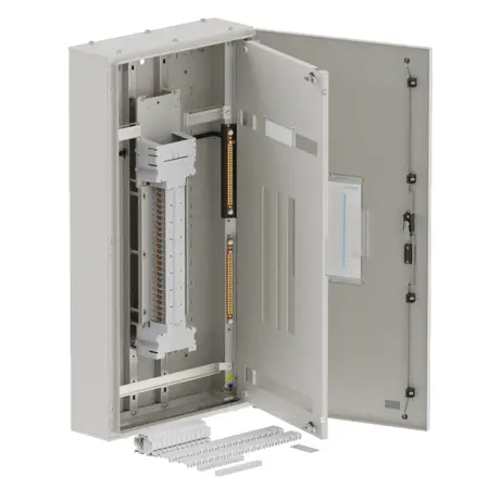 DB, apex+, 48Pole, 250A Direct Twin,8 Mod+26 Mod,grey,1200x600x200mm