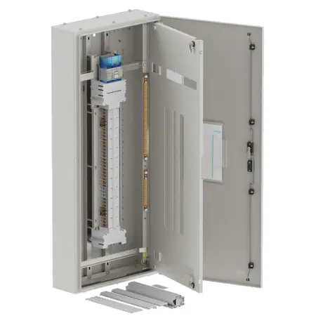 DB, apex+, 48/18Pole,250A Isolator Twin, 8 Modules, grey, 1400x600x200mm