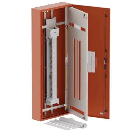 DB, apex+, 48/42Pole,250A Direct Twin, 8 Modules, orange, 1600x600x200mm