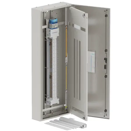 DB, apex+, 48/42Pole,250A Isolator Twin, 8 Modules, grey, 1600x600x200mm