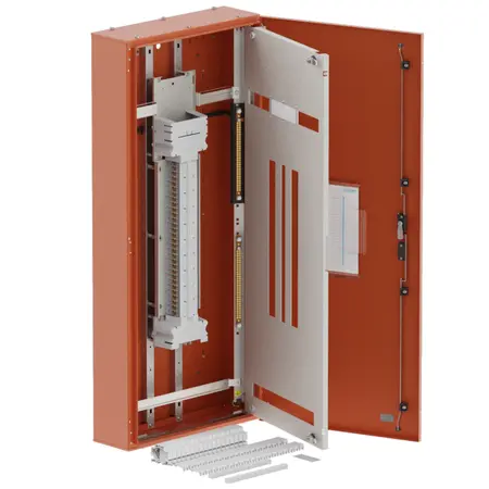 DB, apex+, 60Pole,250A Direct 2x8 Mod+26 Mod, orange, 1400x600x200mm