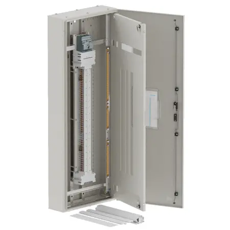 DB, apex+, 60/30Pole,200A MCCB Twin, 8 Modules, grey, 1600x600x200mm