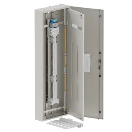 DB, apex+, 60/30Pole, Meter,250A Isolator Twin, 8 Modules, grey, 1800x600x200mm