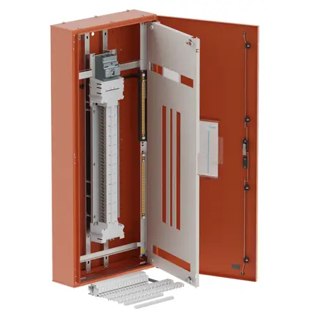 DB, apex+, 72Pole,200A MCCB Twin,8 Mod+26 Mod,orange,1400x600x200mm