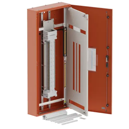 DB, apex+, 72Pole,250A Direct 2x8 Mod+26 Mod, orange, 1400x600x200mm