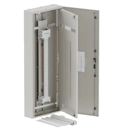 DB, apex+, 72/18Pole,250A Direct Twin, 8 Modules, grey, 1600x600x200mm