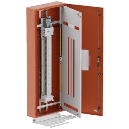 DB, apex+, 96Pole,160A MCCB Twin,8 Mod+26 Mod,orange,1600x600x200mm