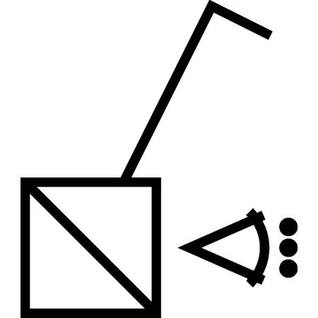 Movement detector 360° flush mounted with normally open contact