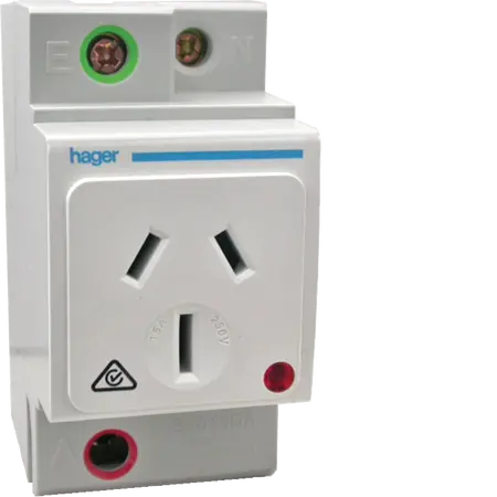 DIN mount 15A socket