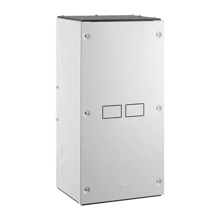 Enclosure, T-OFF range, MCCB 2*160A suits, IP20, RAL7035