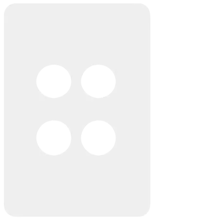 Allure 4 Gang Switch Cover MW