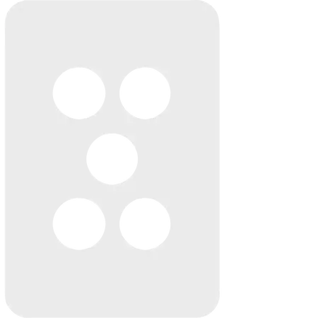 Allure 5 Gang Switch Cover MW