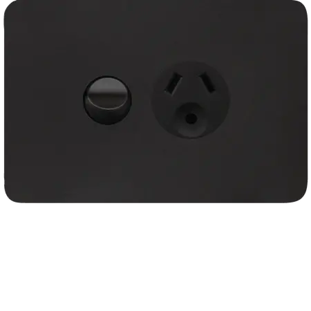 Allure Single GPO 10A with round Earth MB