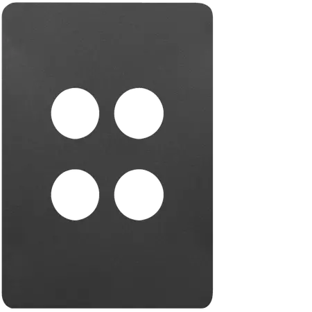 Allure 4 Gang Switch Plate MB
