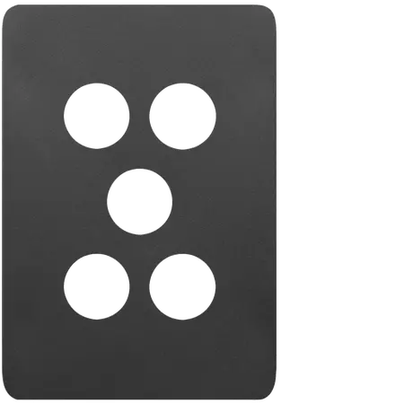 Allure 5 Gang Switch Plate MB