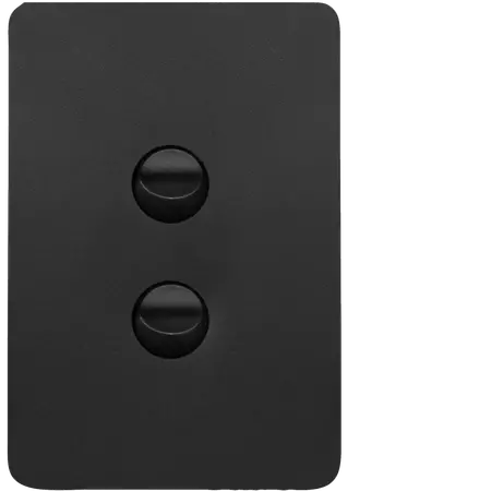 Allure 2 Gang Switch Plate cw mechs MB