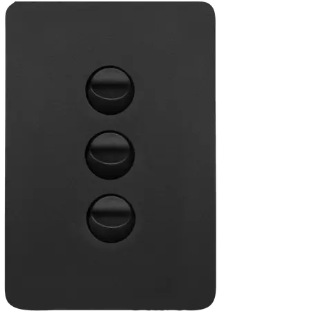 Allure 3 Gang Switch Plate cw mechs MB