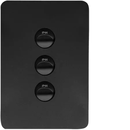 Allure 3 Gang IP44 Plate Vert MB