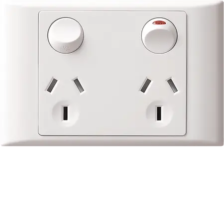 Premiere 10A DP horz twin GPO