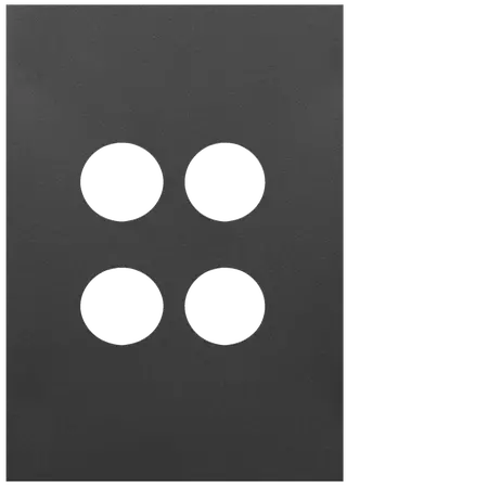 FIN 4 Gang Switch Cover MB