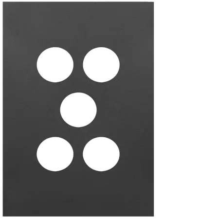 FIN 5 Gang Switch Cover MB