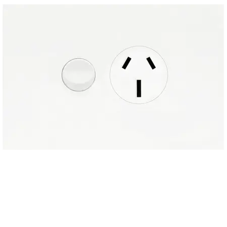 FIN Single GPO 15A MW