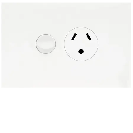 FIN Single GPO 10A with round Earth