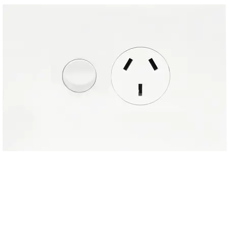 FIN Single GPO 10A MW