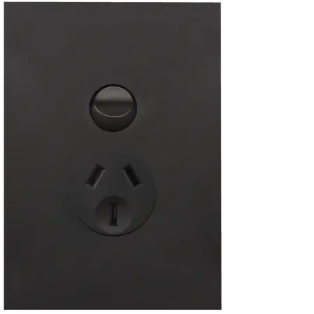 FIN Single GPO 10A Vertical MB