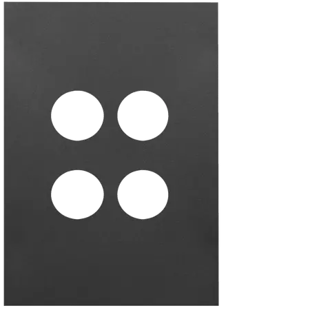 FIN 4 Gang Switch Plate MB