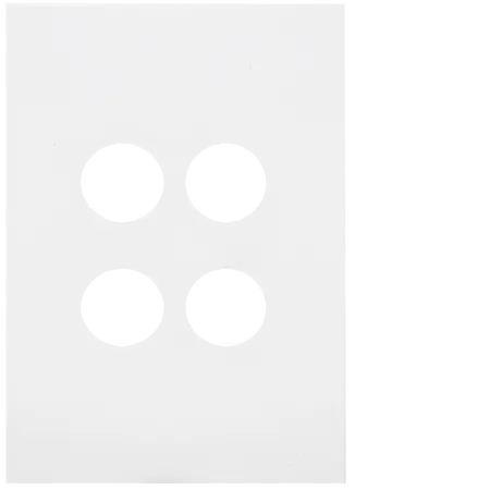 FIN 4 Gang Switch Plate MW