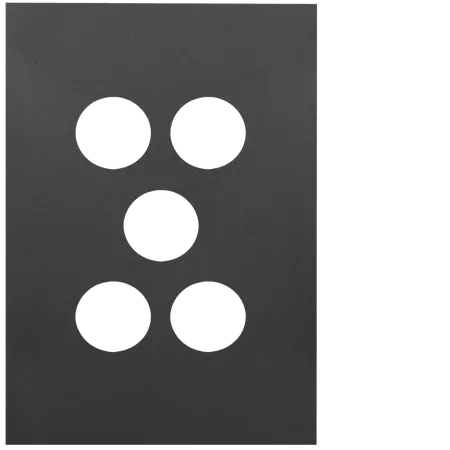 FIN 5 Gang Switch Plate MB