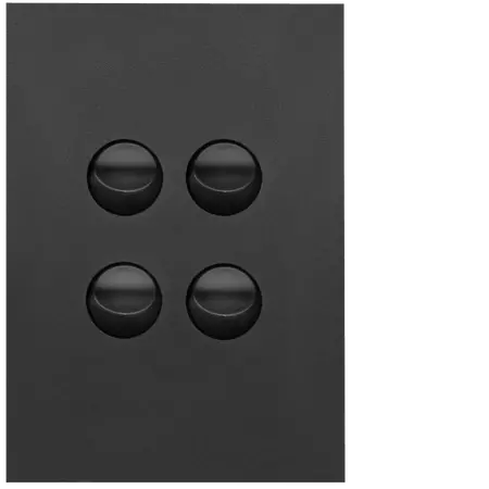 FIN 4 Gang Switch Plate cw mechs MB