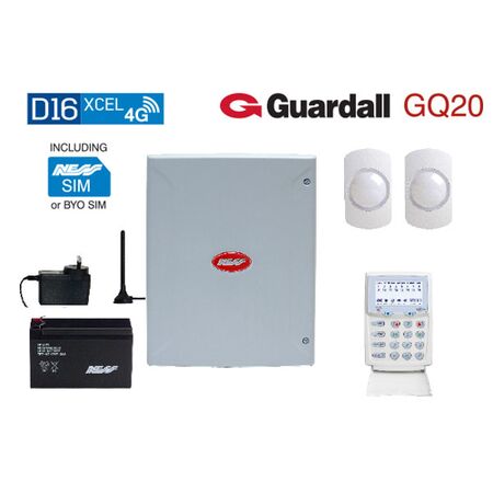 D16XCEL 4G KPX+ KP & GUARDALL GQ20 QUAD PIR KIT