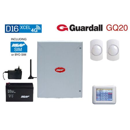 D16XCEL 4G NAV KP & GUARDALL GQ20 QUAD PIR KIT
