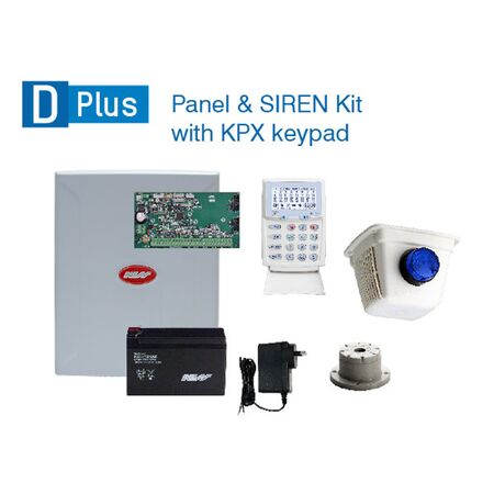 Ness DPlus Base panel + KPX Keypad + SIREN Kit