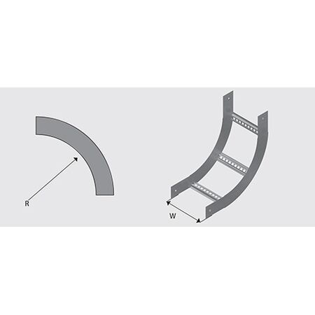 N1IR3003H NEMA 1 Cable Ladder Internal Riser HDG