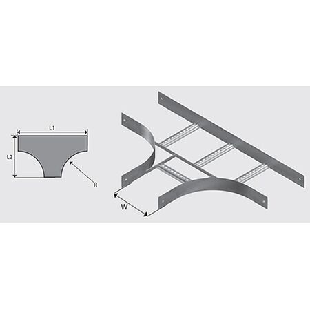 N1T1503H NEMA 1 Cable Ladder Tee HDG