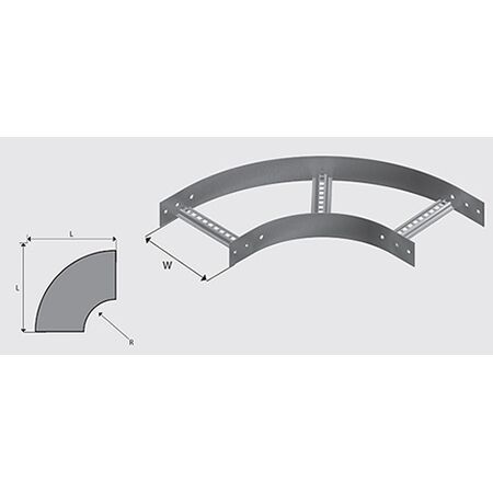N2B1504H NEMA 2 Cable Ladder Bend HDG