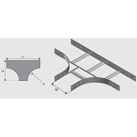 N2T6004H NEMA 2 Cable Ladder Tee HDG